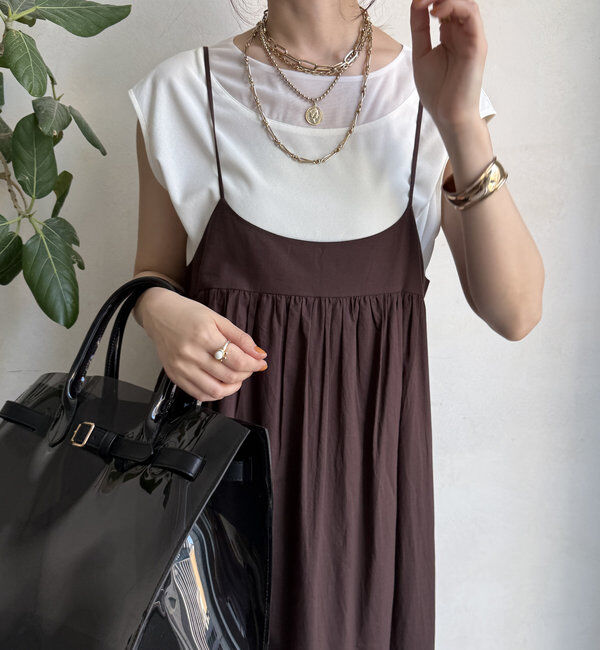  「【WEB限定】ラウンドヘム異素材切替ブラウス」|シャツ・ブラウス|