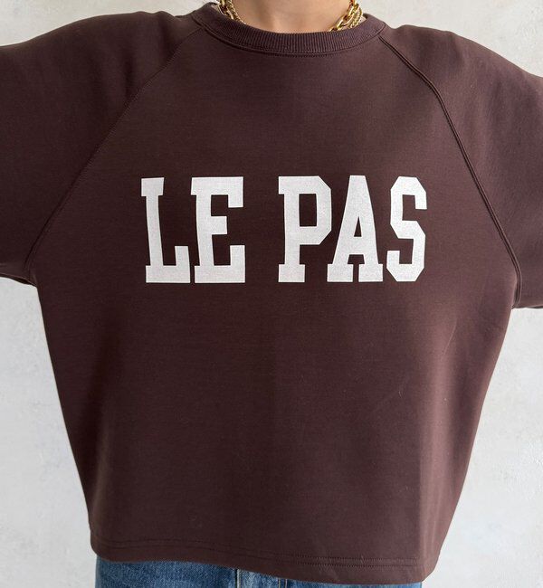  「【WEB限定】袖リブダンボールロゴトップス」|Tシャツ・カットソー|