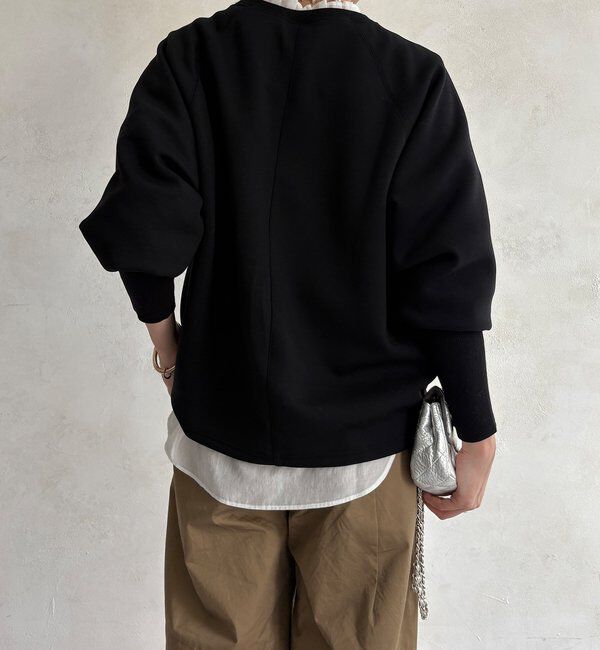  「【WEB限定】袖リブダンボールロゴトップス」|Tシャツ・カットソー|