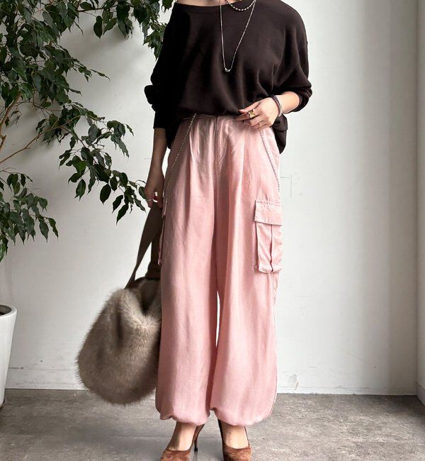  「キュプラカーゴパンツ」|チノ|