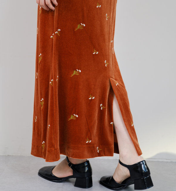  「【オケージョンドレス/結婚式】velour bell sleeve dress」|ドレス|