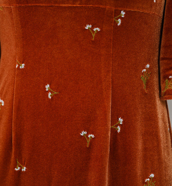  「【オケージョンドレス/結婚式】velour bell sleeve dress」|ドレス|