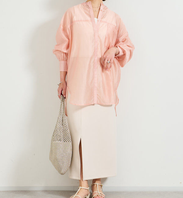  「《累計販売１万枚突破！・全骨格着やせ》スリットダンボールナロースカート」|スカート|