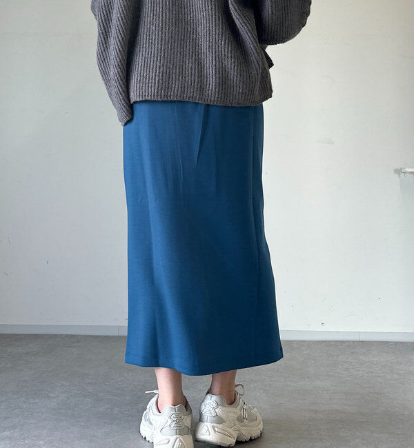  「《累計販売１万枚突破！・全骨格着やせ》スリットダンボールナロースカート」|スカート|