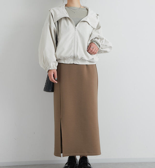  「《累計販売１万枚突破！・全骨格着やせ》スリットダンボールナロースカート」|スカート|