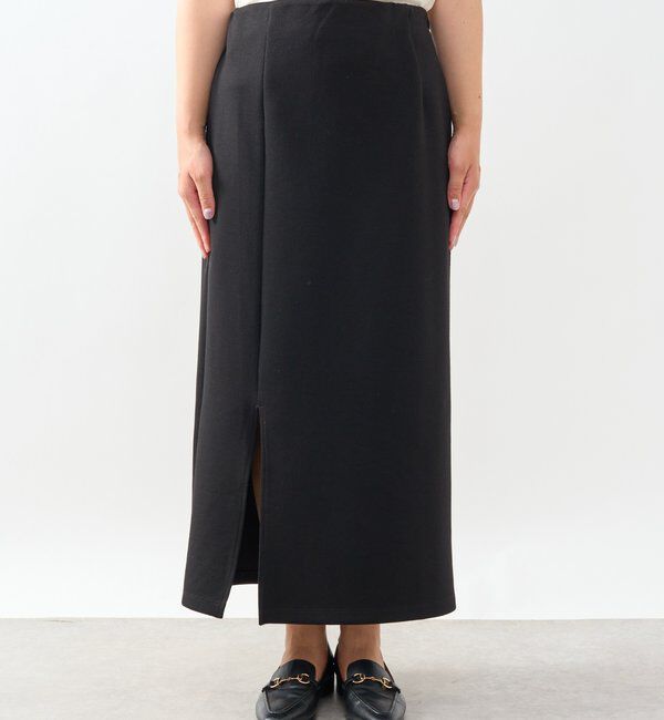  「《累計販売１万枚突破！・全骨格着やせ》スリットダンボールナロースカート」|スカート|