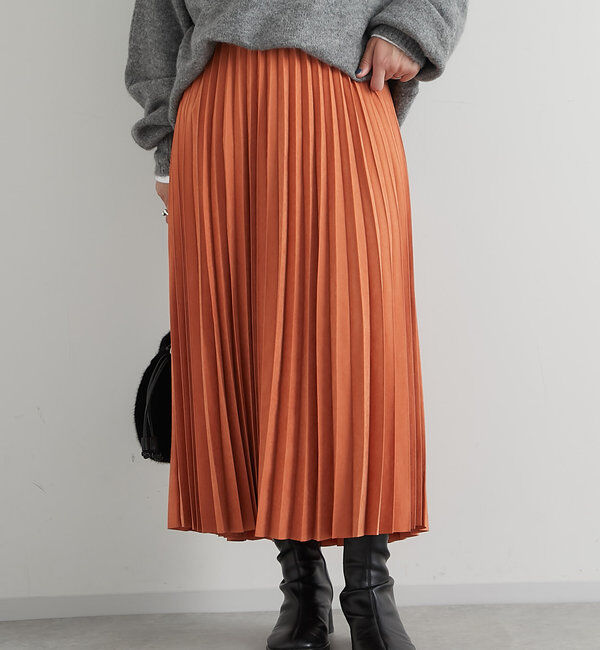  「《ウエストゴムで楽ちん仕様》アコーディオンプリーツスカート」|スカート|