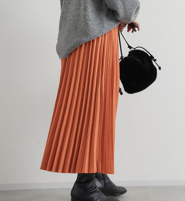  「《ウエストゴムで楽ちん仕様》アコーディオンプリーツスカート」|スカート|