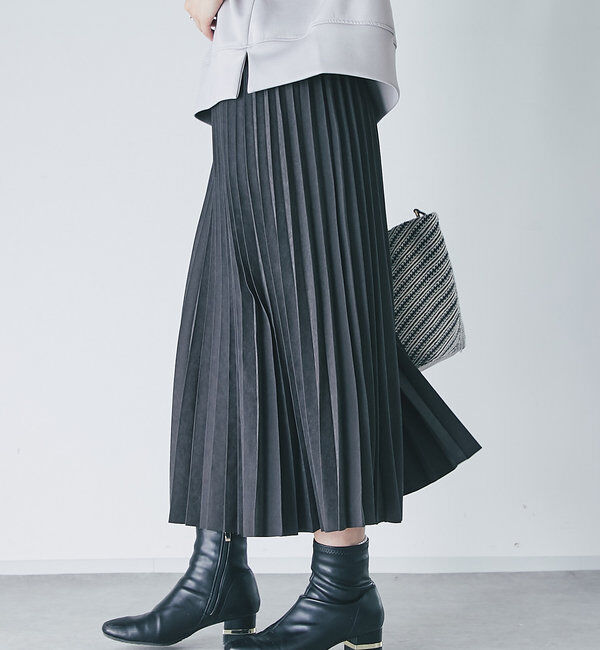  「《ウエストゴムで楽ちん仕様》アコーディオンプリーツスカート」|スカート|