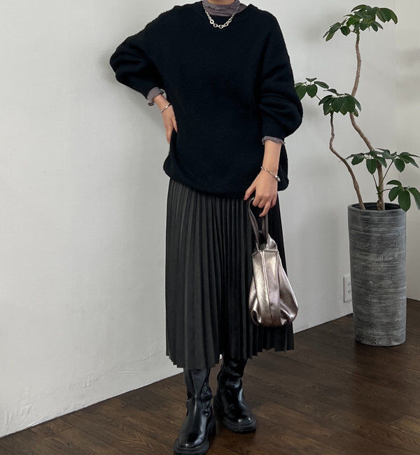  「《ウエストゴムで楽ちん仕様》アコーディオンプリーツスカート」|スカート|