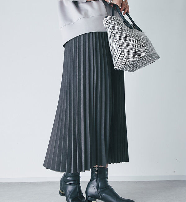  「《ウエストゴムで楽ちん仕様》アコーディオンプリーツスカート」|スカート|