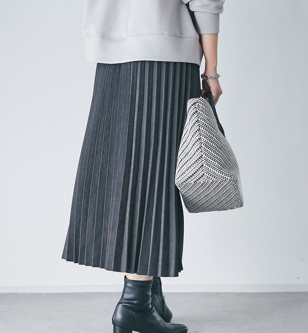  「《ウエストゴムで楽ちん仕様》アコーディオンプリーツスカート」|スカート|