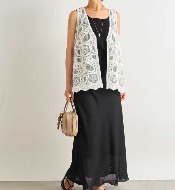  「《大人フェミニン》刺繍ラッセルレースジレ」|その他|