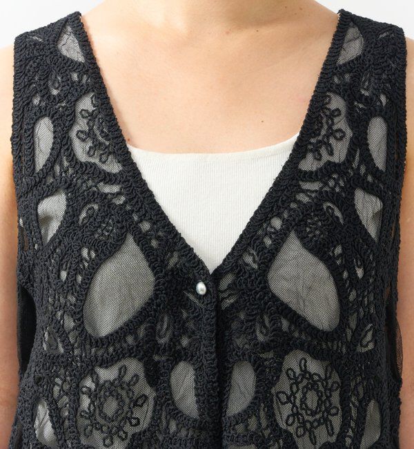  「《大人フェミニン》刺繍ラッセルレースジレ」|その他|