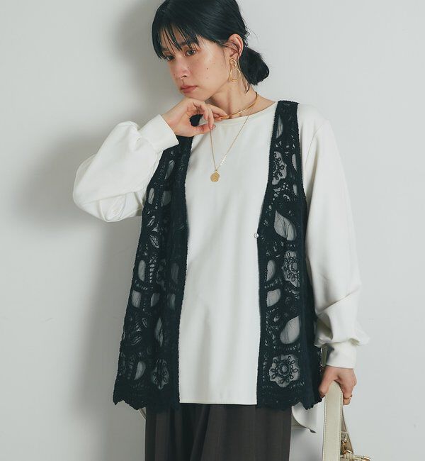  「《大人フェミニン》刺繍ラッセルレースジレ」|その他|