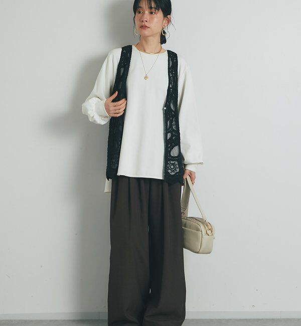  「《大人フェミニン》刺繍ラッセルレースジレ」|その他|