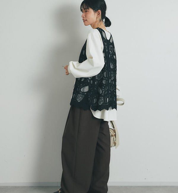  「《大人フェミニン》刺繍ラッセルレースジレ」|その他|
