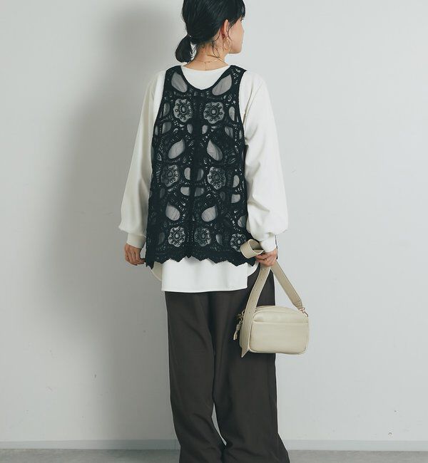  「《大人フェミニン》刺繍ラッセルレースジレ」|その他|