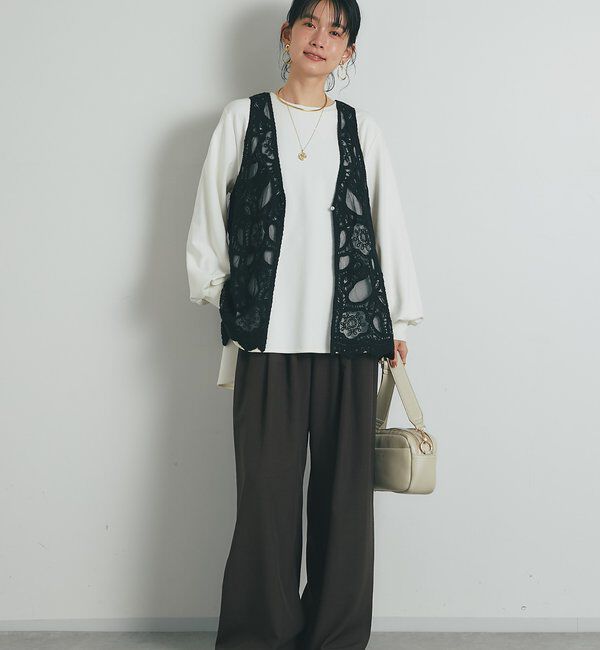  「《大人フェミニン》刺繍ラッセルレースジレ」|その他|