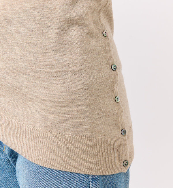  「【すっきりきれい見え】アシンメトリードレープニット」|ニット・セーター|