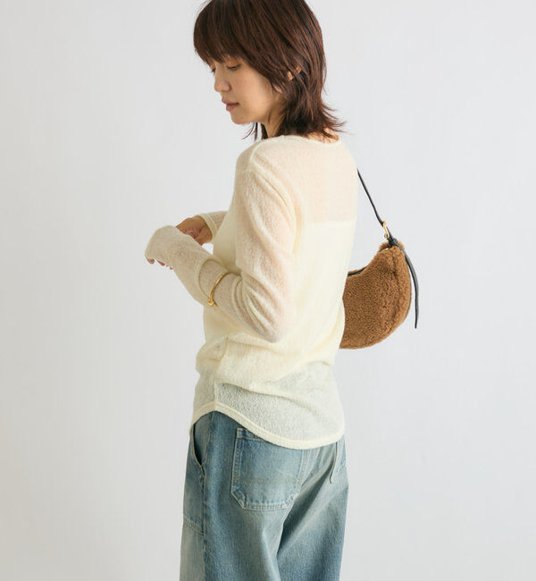  「【MYSELFbyRD（マイセルフバイリヴドロワ）】lacy LongTee」|Tシャツ・カットソー|