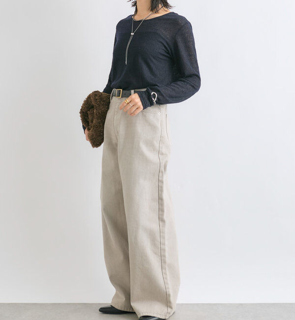  「【MYSELFbyRD（マイセルフバイリヴドロワ）】lacy LongTee」|Tシャツ・カットソー|