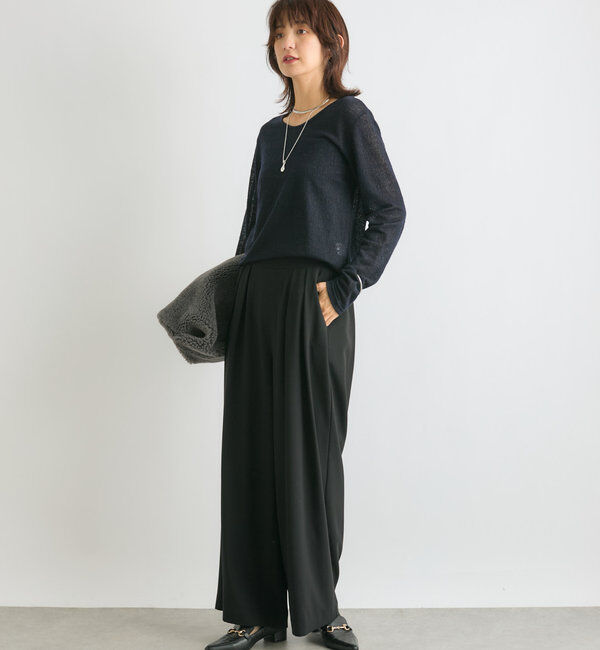  「【MYSELFbyRD（マイセルフバイリヴドロワ）】lacy LongTee」|Tシャツ・カットソー|