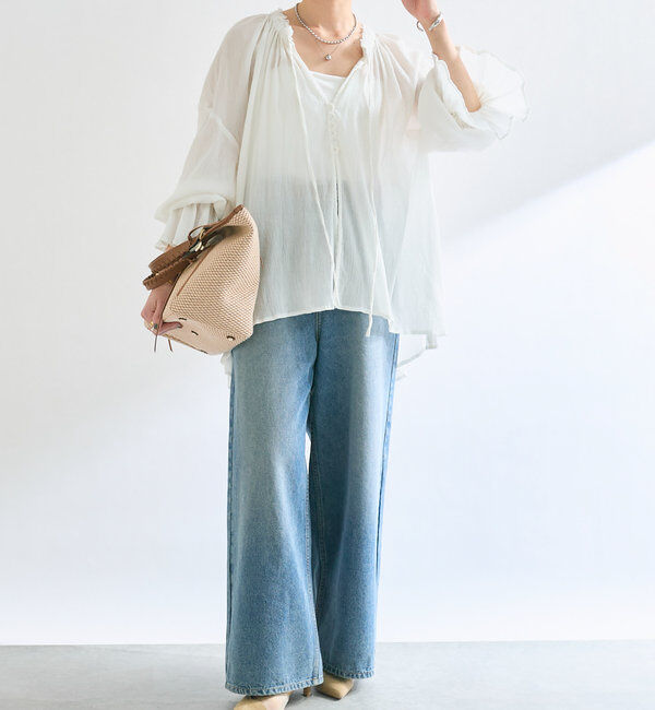  「【着映え◎】楊柳ギャザーブラウス」|シャツ・ブラウス|