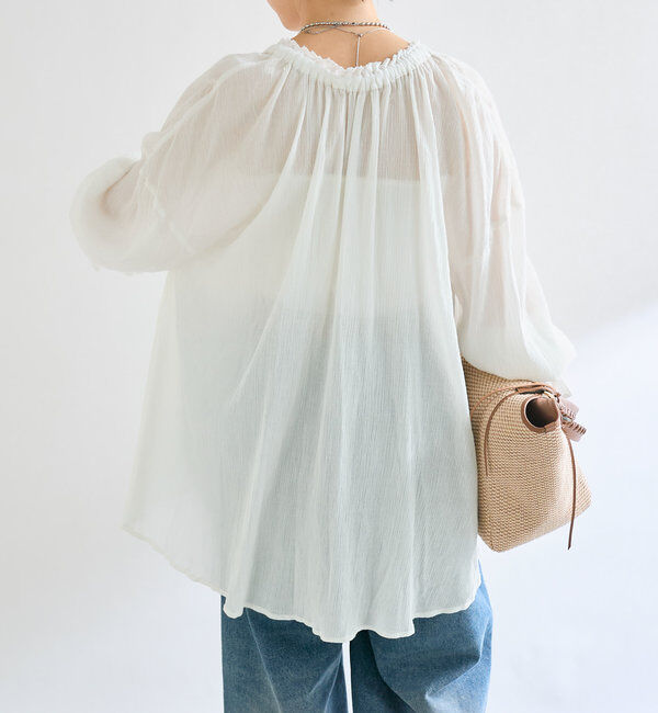  「【着映え◎】楊柳ギャザーブラウス」|シャツ・ブラウス|