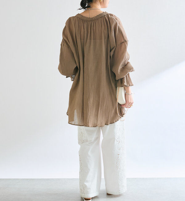  「【着映え◎】楊柳ギャザーブラウス」|シャツ・ブラウス|