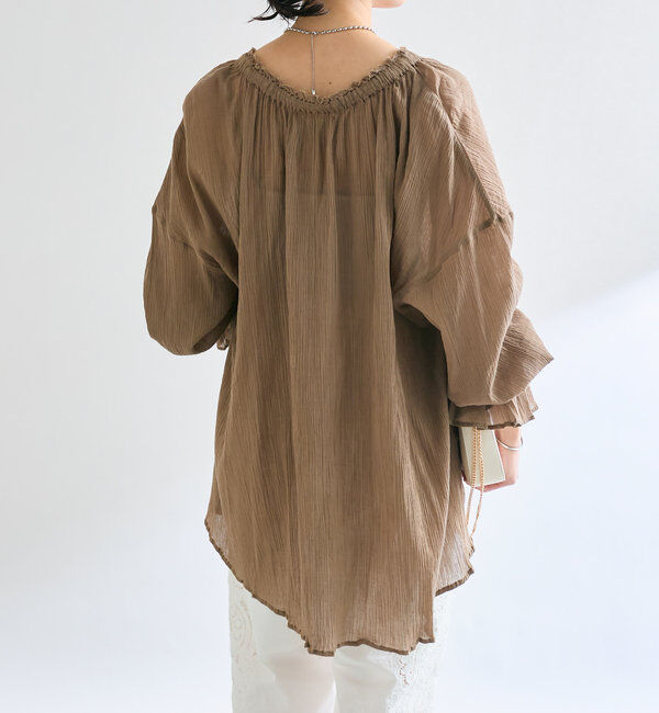  「【着映え◎】楊柳ギャザーブラウス」|シャツ・ブラウス|