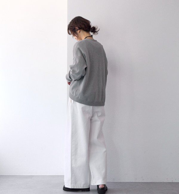  「予約【A・MONN.:.(アモン)】Vネックニットプルオーバー」|ニット・セーター|