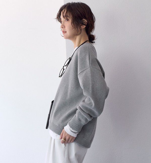  「予約【A・MONN.:.(アモン)】Vネックニットプルオーバー」|ニット・セーター|