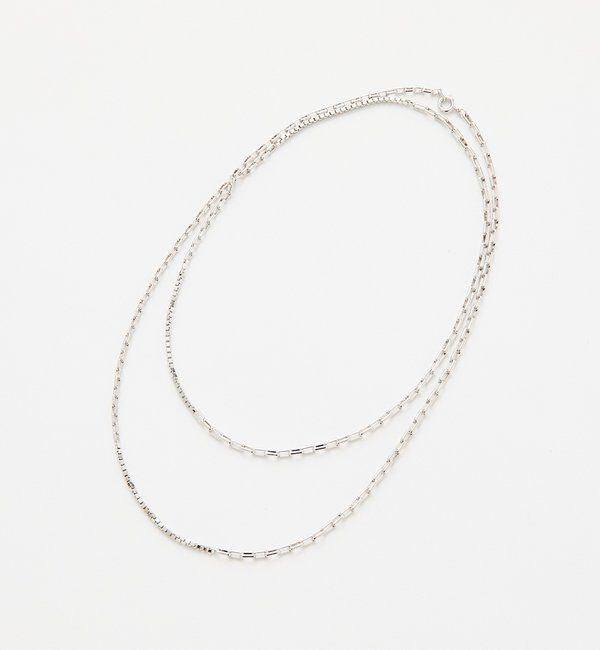  「予約【アレンジ自在】コンビチェーンマルチネックレス」|ブローチ・コサージュ|