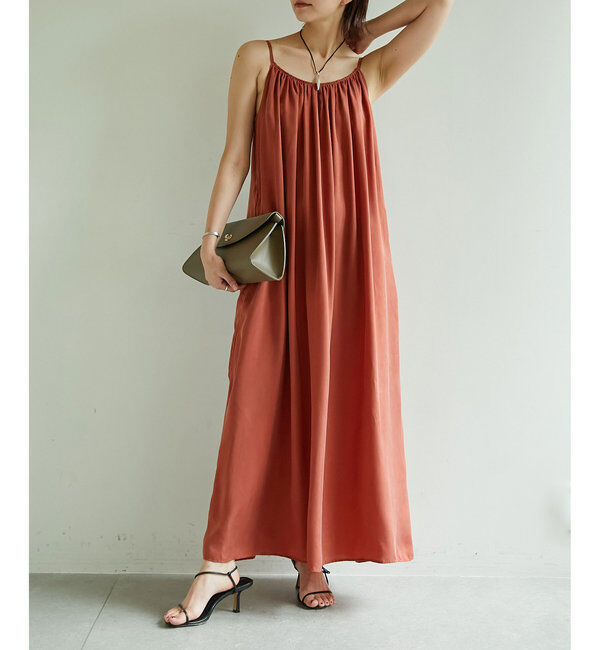  「【Drawing Numbers】キャミマキシドレス」|ワンピース|レッド