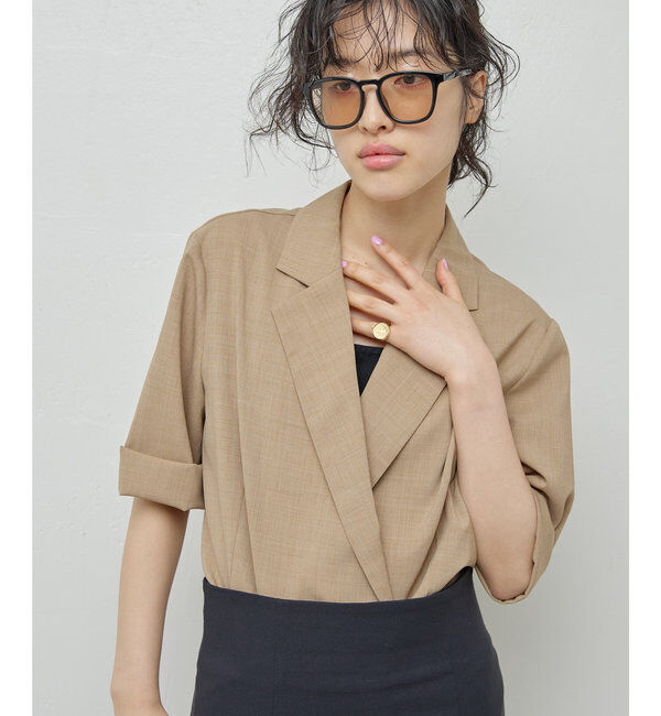  「【人気アイテムが今年も登場！】ハーフスリーブジャケット」|テーラードジャケット|