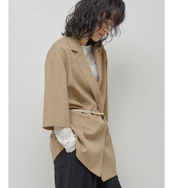  「【人気アイテムが今年も登場！】ハーフスリーブジャケット」|テーラードジャケット|