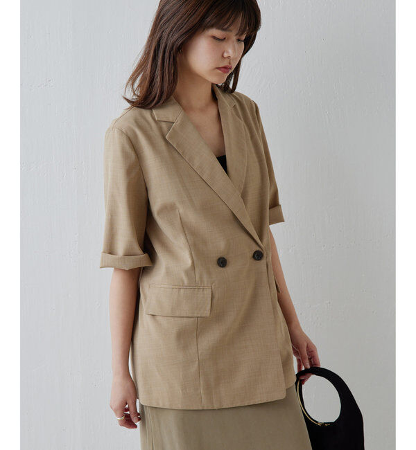  「【人気アイテムが今年も登場！】ハーフスリーブジャケット」|テーラードジャケット|