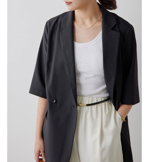  「【人気アイテムが今年も登場！】ハーフスリーブジャケット」|テーラードジャケット|