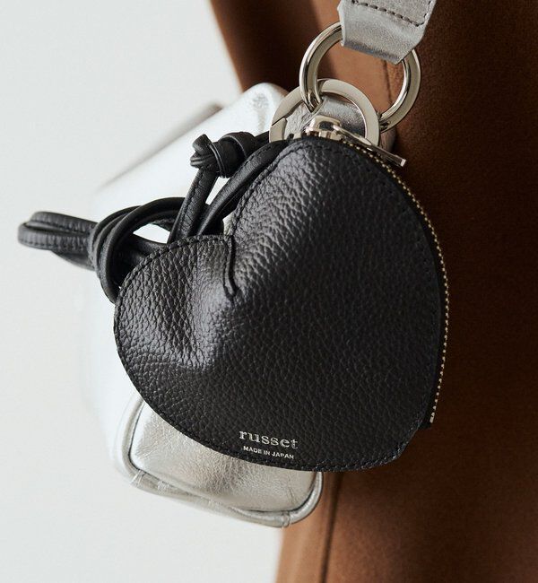  「レザーハートチャーム」|その他|ブラック