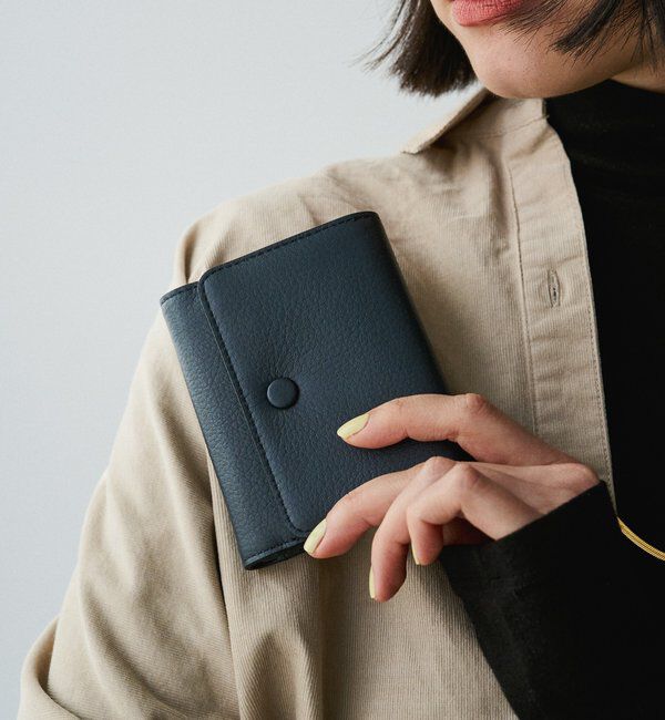  「シンプルプラスミニウォレット」|財布|ネイビー