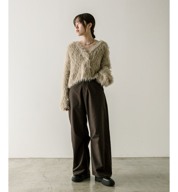  「【３サイズ/6色展開】カーブスラックス」|チノ|