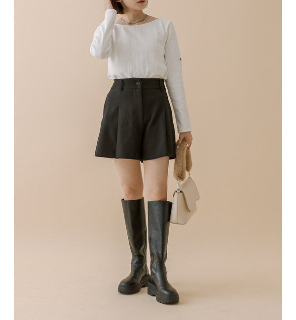  「[mline]チビ長袖ロングTシャツ」|Tシャツ・カットソー|