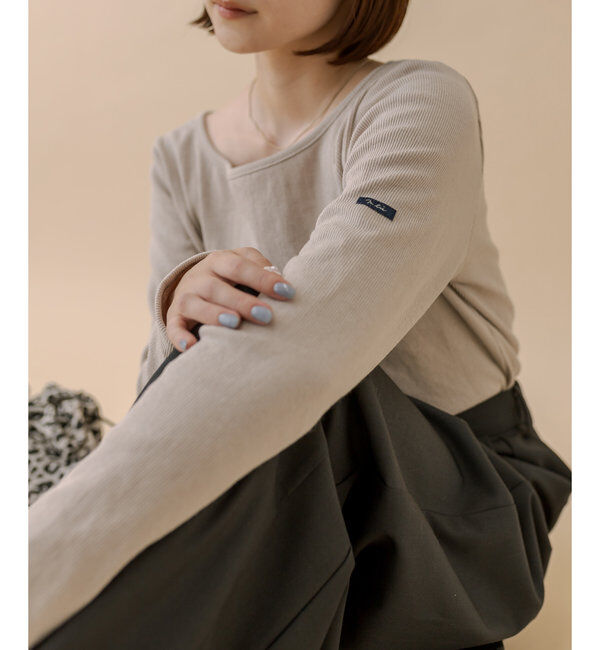  「[mline]チビ長袖ロングTシャツ」|Tシャツ・カットソー|