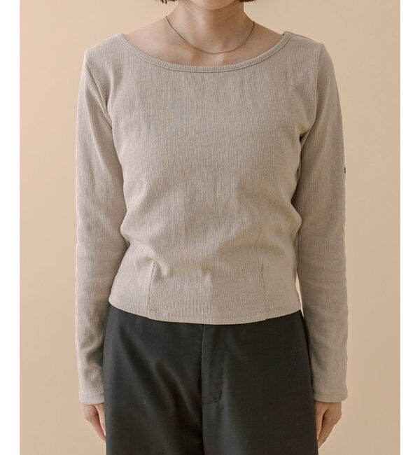  「[mline]チビ長袖ロングTシャツ」|Tシャツ・カットソー|