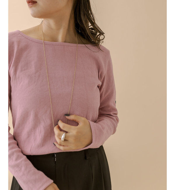  「[mline]チビ長袖ロングTシャツ」|Tシャツ・カットソー|