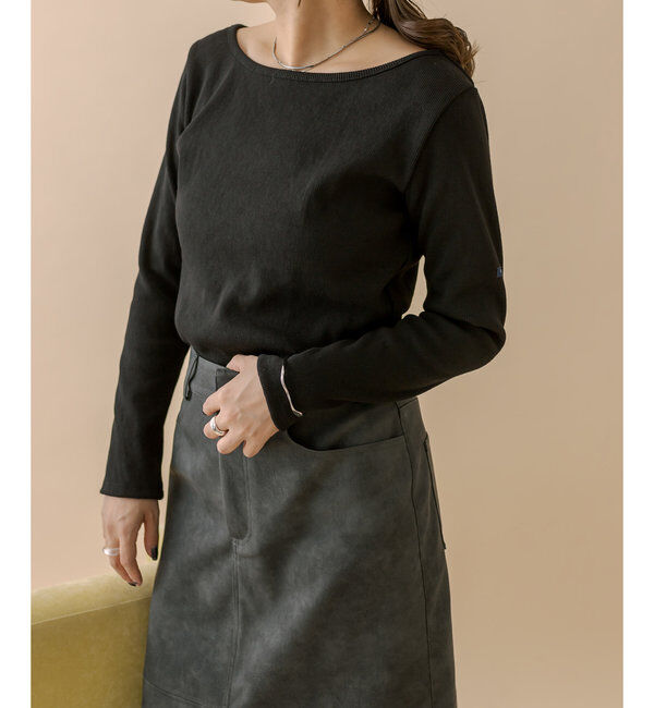  「[mline]チビ長袖ロングTシャツ」|Tシャツ・カットソー|