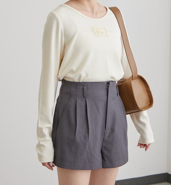  「[mline]ロゴポイントリブＴ」|Tシャツ・カットソー|