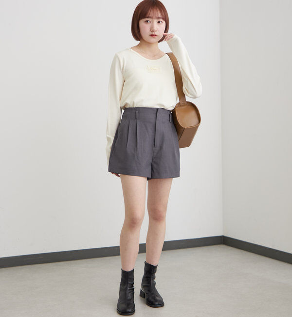  「[mline]ロゴポイントリブＴ」|Tシャツ・カットソー|