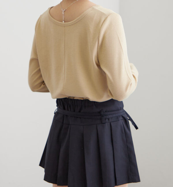  「[mline]ロゴポイントリブＴ」|Tシャツ・カットソー|